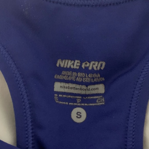 Nike Pro - Blue/Indigo Sports Bra - Picture 3 of 3
